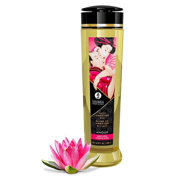 SHUNGA - OLIO DA MASSAGGIO EROTICO DAMORE 240 ML - SHUNGA OILS - Intimo per le occasioni speciali | The Game Lingerie