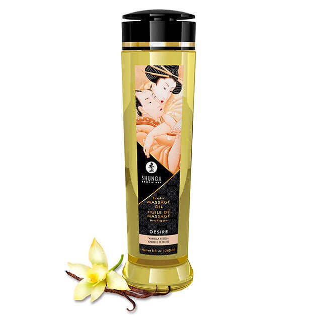SHUNGA - OLIO DA MASSAGGIO EROTICO DESIRE 240 ML - SHUNGA OILS - Intimo per le occasioni speciali | The Game Lingerie