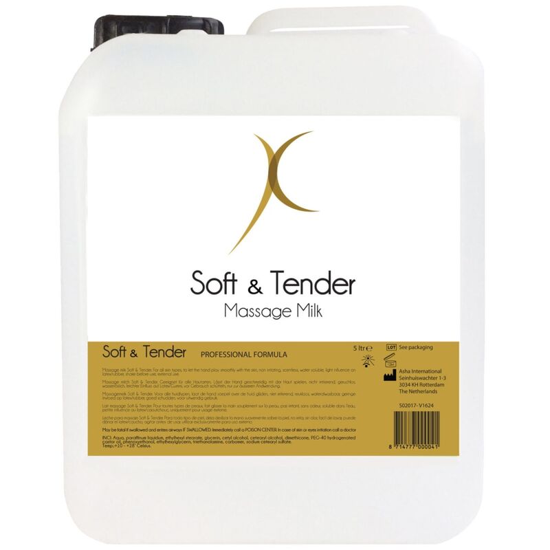SOFT AND TENDER - LATTE DA MASSAGGIO MORBIDO E TENERO 5000 ML - SOFT AND TENDER - Intimo per le occasioni speciali | The Game Lingerie
