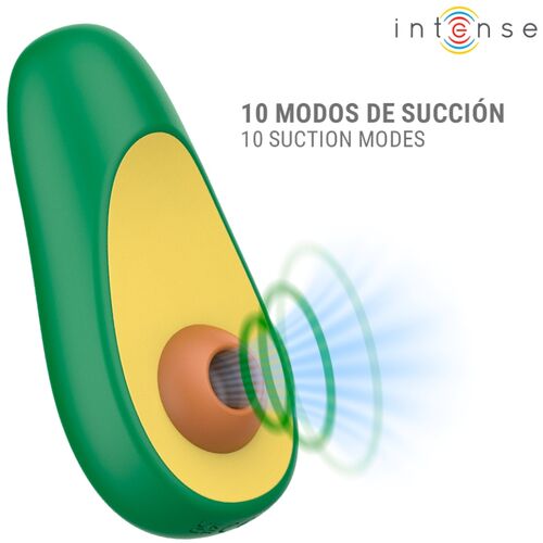 Stimolatore Clitorideo ad Aspirazione e Onde Soniche AVOCADO – WAKI - Intense - Intimo per le occasioni speciali | The Game Lingerie - Intimo per le occasioni speciali | The Game Lingerie