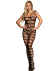 SUBBLIME - 951696 BODYSTOCKING A RETE SENZA CAVALLO CON SPALLINE SULLE SPALLE NERO TAGLIA UNICA - SUBBLIME BODYSTOCKINGS - Intimo per le occasioni speciali | The Game Lingerie