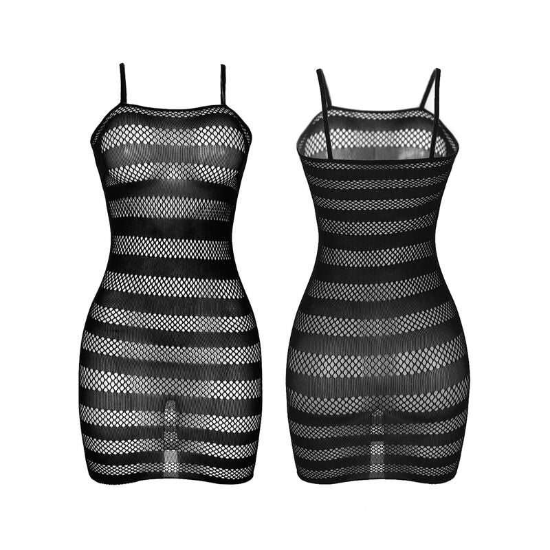 SUBBLIME - 951733 VESTITO A RETE CON STRISCE NERE TAGLIA UNICA - SUBBLIME DRESSES - Intimo per le occasioni speciali | The Game Lingerie