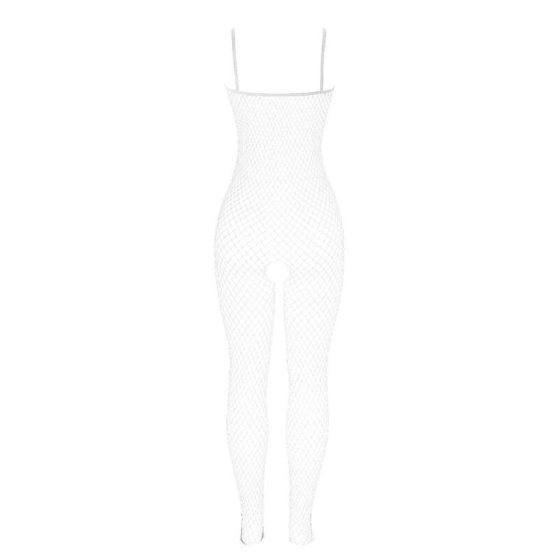 SUBBLIME - 951740 BODYSTOCKING BIANCO A RETE SENZA CAVALLO CON FIOCCHI TAGLIA UNICA - SUBBLIME BODYSTOCKINGS - Intimo per le occasioni speciali | The Game Lingerie