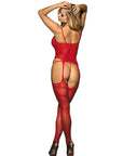 SUBBLIME - 951764 BODYSTOCKING A RETE ROSSO TAGLIA UNICA - SUBBLIME BODYSTOCKINGS - Intimo per le occasioni speciali | The Game Lingerie