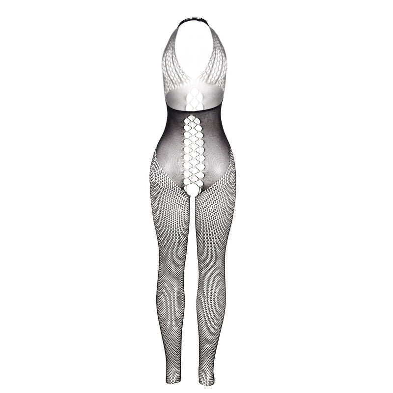 SUBBLIME - 951832 BODYSTOCKING CON SCHIENA APERTA E DETTAGLI INCROCIATI NERO TAGLIA UNICA - SUBBLIME BODYSTOCKINGS - Intimo per le occasioni speciali | The Game Lingerie