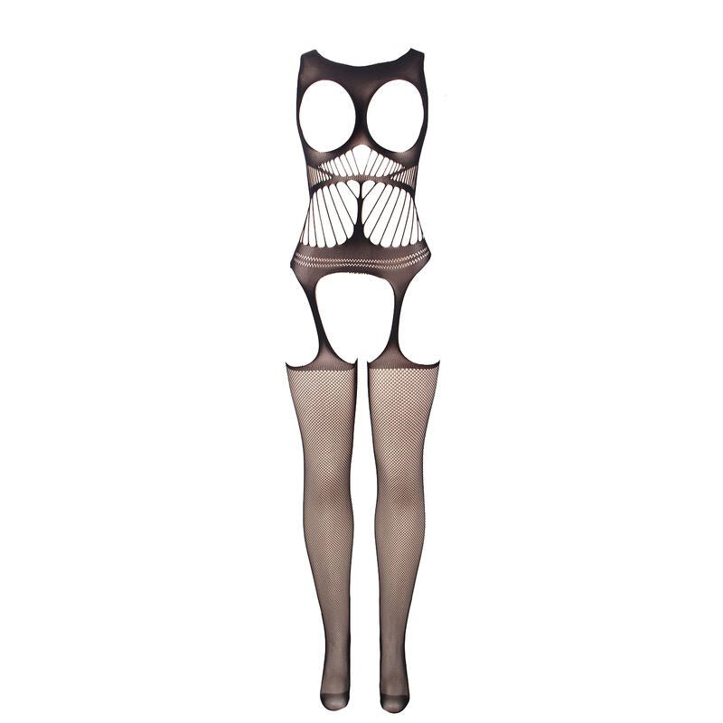 SUBBLIME - 951900 BODYSTOCKING A RETE SENZA CAVALLO CON COPPA E SPALLE APERTE NERO TAGLIA UNICA - SUBBLIME BODYSTOCKINGS - Intimo per le occasioni speciali | The Game Lingerie