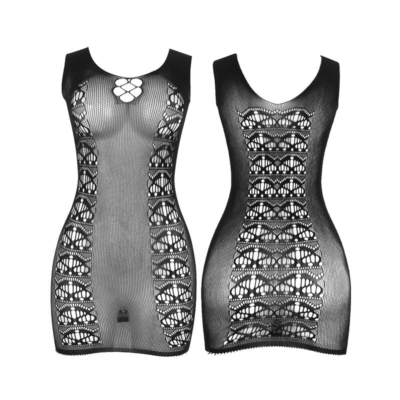 SUBBLIME - 952167 VESTITO CORTO A RETE ELASTICA NERO TAGLIA UNICA - SUBBLIME DRESSES - Intimo per le occasioni speciali | The Game Lingerie