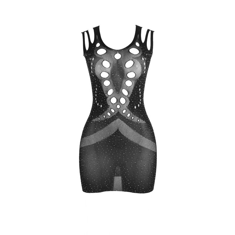 SUBBLIME - 952198 VESTITO A RETE CON DIAMANTI BRILLANTI NERO TAGLIA UNICA - SUBBLIME DRESSES - Intimo per le occasioni speciali | The Game Lingerie