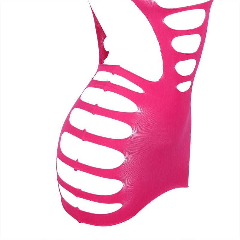 SUBBLIME - 952273 VESTITO ELASTICO A RETE MANICA LUNGA ROSA TAGLIA UNICA - SUBBLIME DRESSES - Intimo per le occasioni speciali | The Game Lingerie