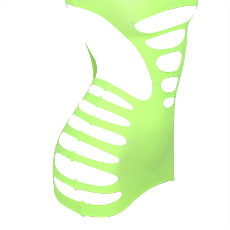 SUBBLIME - 952280 VESTITO ELASTICO A RETE MANICA LUNGA VERDE TAGLIA UNICA - SUBBLIME DRESSES - Intimo per le occasioni speciali | The Game Lingerie