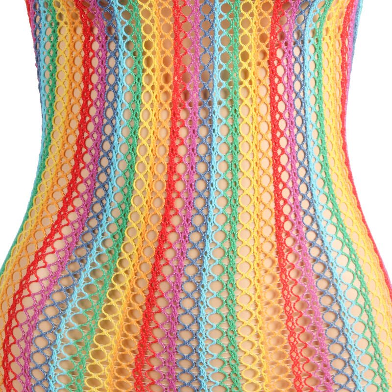 SUBBLIME - 952341 VESTITO A RETE ARCOBALENO TAGLIA UNICA - SUBBLIME DRESSES - Intimo per le occasioni speciali | The Game Lingerie