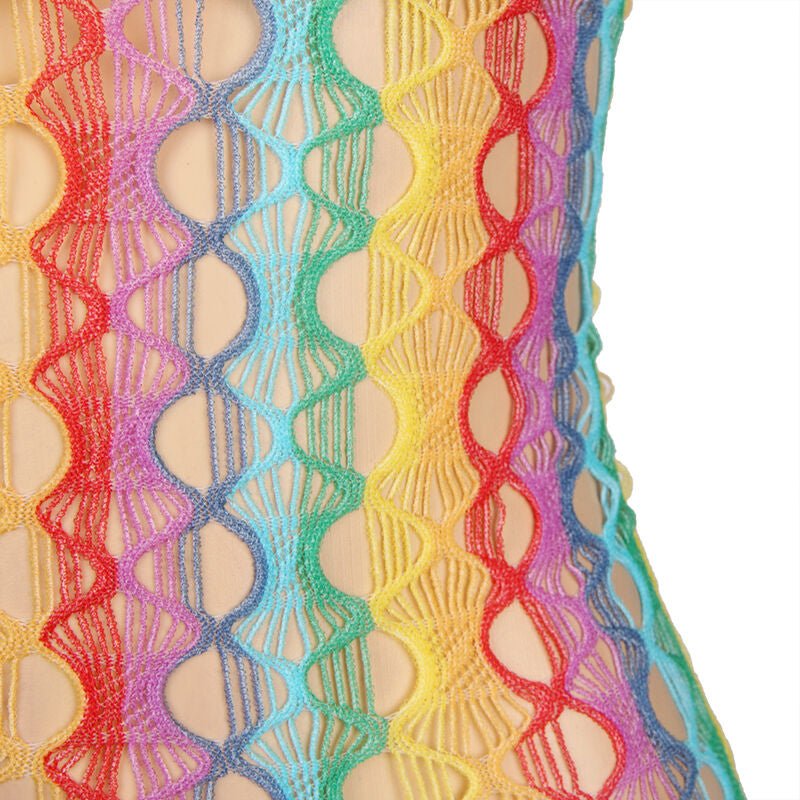 SUBBLIME - 952365 VESTITO A RETE CON SPALLE NUDE ARCOBALENO TAGLIA UNICA - SUBBLIME DRESSES - Intimo per le occasioni speciali | The Game Lingerie