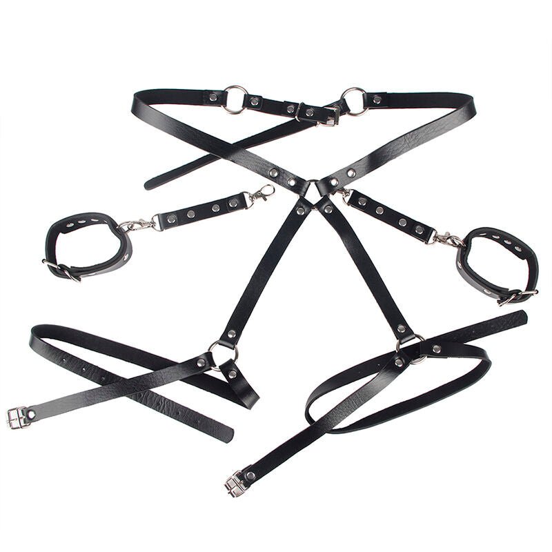SUBBLIME - 953690 MANETTE CON CINTURA BONDAGE NERE TAGLIA UNICA - SUBBLIME FETISH - Intimo per le occasioni speciali | The Game Lingerie