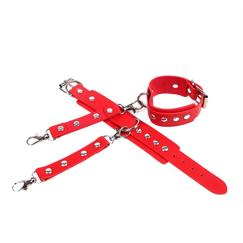SUBBLIME - 953706 MANETTE CON CINTURA BONDAGE ROSSO TAGLIA UNICA - SUBBLIME FETISH - Intimo per le occasioni speciali | The Game Lingerie