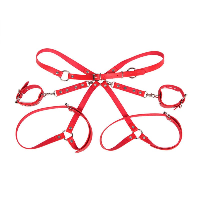 SUBBLIME - 953706 MANETTE CON CINTURA BONDAGE ROSSO TAGLIA UNICA - SUBBLIME FETISH - Intimo per le occasioni speciali | The Game Lingerie