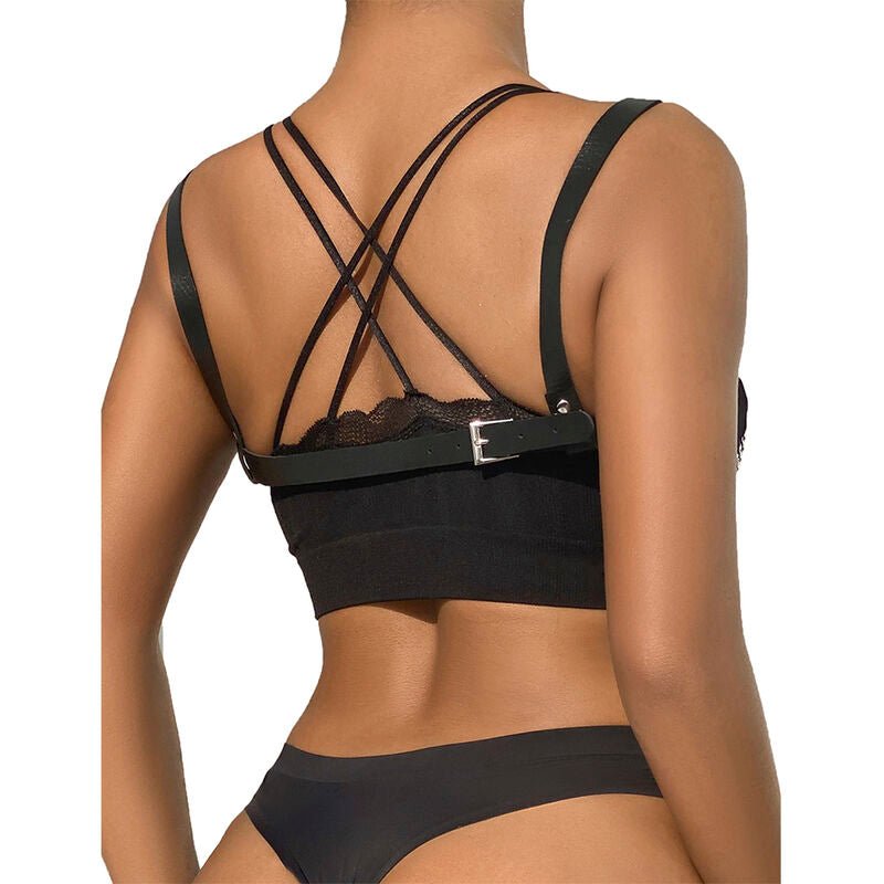 SUBBLIME - 953713 CINTURA PUNK BONDAGE FIBBIA METALLO NERA TAGLIA UNICA - SUBBLIME FETISH - Intimo per le occasioni speciali | The Game Lingerie