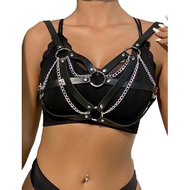 SUBBLIME - 953713 CINTURA PUNK BONDAGE FIBBIA METALLO NERA TAGLIA UNICA - SUBBLIME FETISH - Intimo per le occasioni speciali | The Game Lingerie