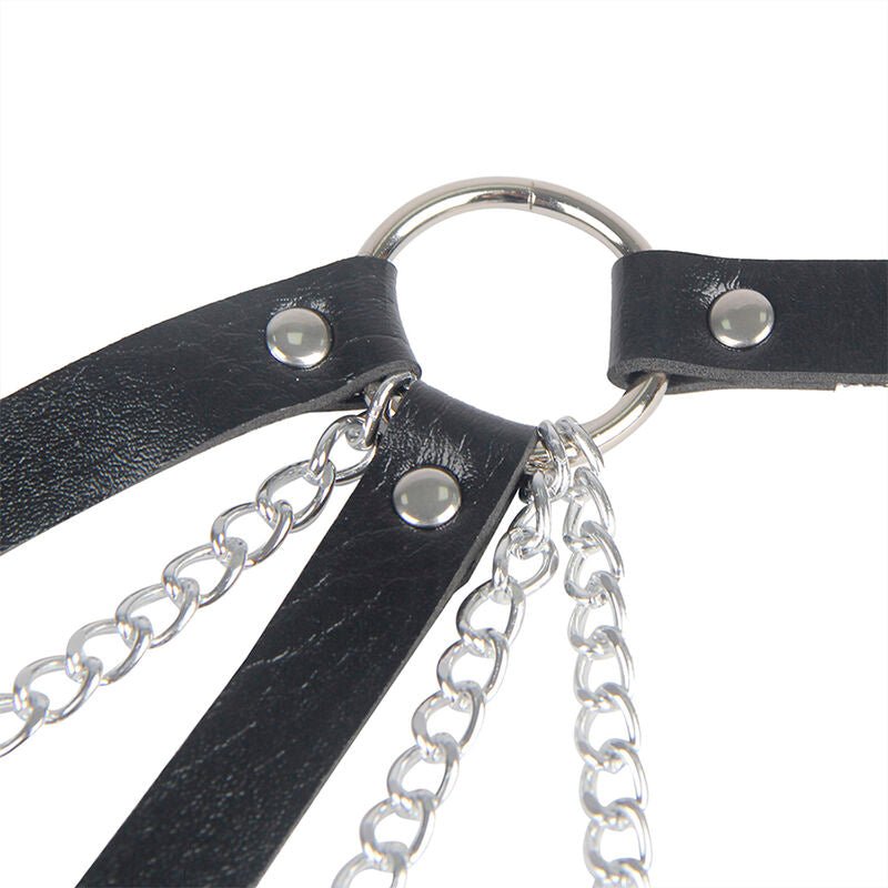 SUBBLIME - 953713 CINTURA PUNK BONDAGE FIBBIA METALLO NERA TAGLIA UNICA - SUBBLIME FETISH - Intimo per le occasioni speciali | The Game Lingerie