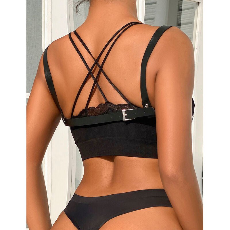 SUBBLIME - 953713 CINTURA PUNK BONDAGE FIBBIA METALLO NERA TAGLIA UNICA - SUBBLIME FETISH - Intimo per le occasioni speciali | The Game Lingerie