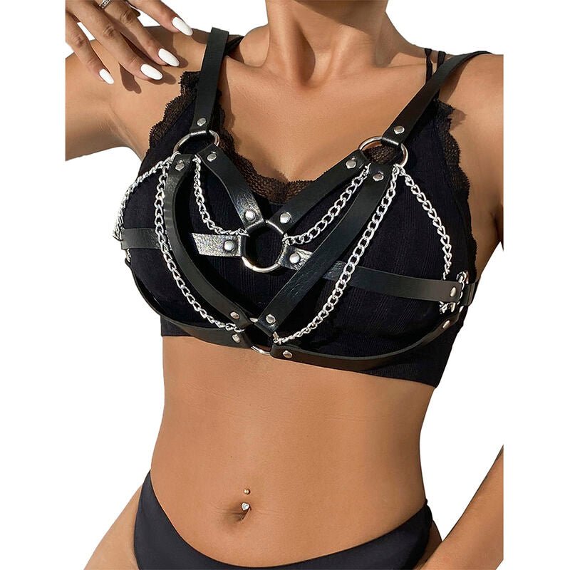 SUBBLIME - 953713 CINTURA PUNK BONDAGE FIBBIA METALLO NERA TAGLIA UNICA - SUBBLIME FETISH - Intimo per le occasioni speciali | The Game Lingerie