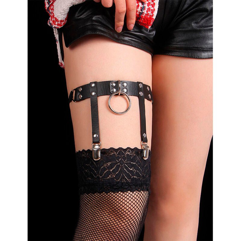 SUBBLIME - 953744 GIARRETRELLA PUNK IN PELLE REGOLABILE NERA TAGLIA UNICA - SUBBLIME FETISH - Intimo per le occasioni speciali | The Game Lingerie