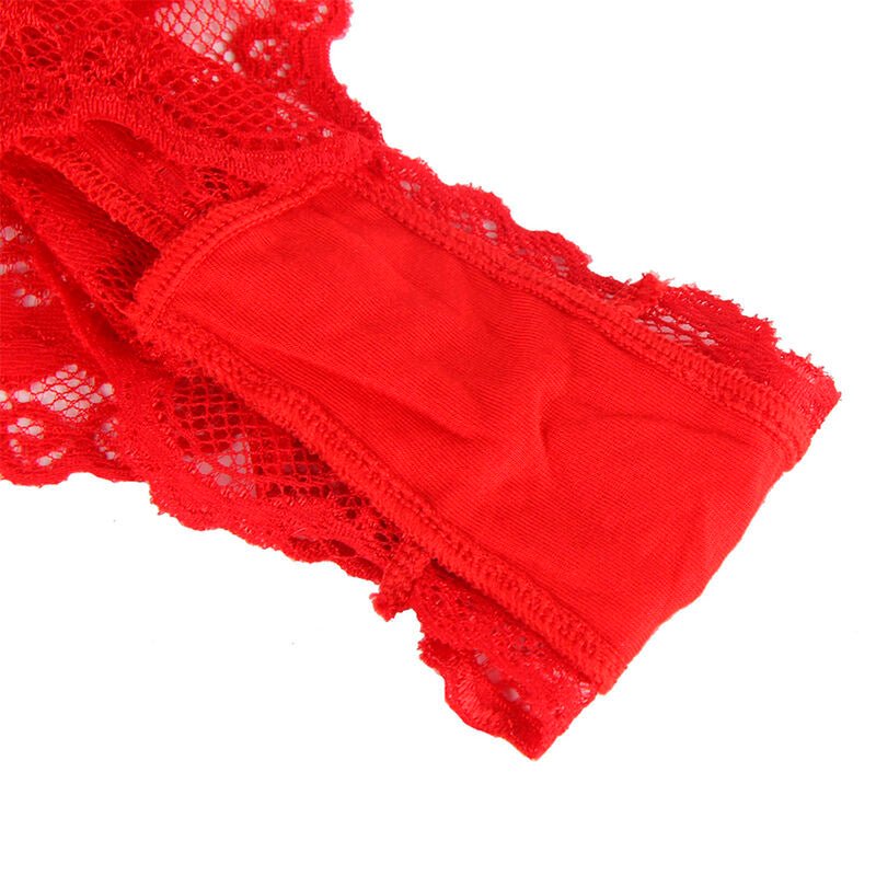 SUBBLIME - 953973 BODY SEXY CON VOLANT + CINTURA ROSSO S/M - SUBBLIME BODIES - Intimo per le occasioni speciali | The Game Lingerie