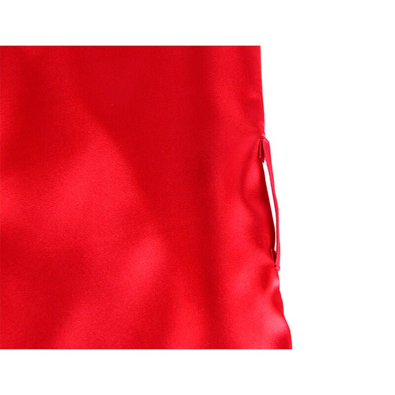 SUBBLIME - 954017 CANOTTIERA CON SCHIENA TRASPARENTE IN PIZZO + PERIZOMA ROSSO/NERO S/M - SUBBLIME SETS - Intimo per le occasioni speciali | The Game Lingerie