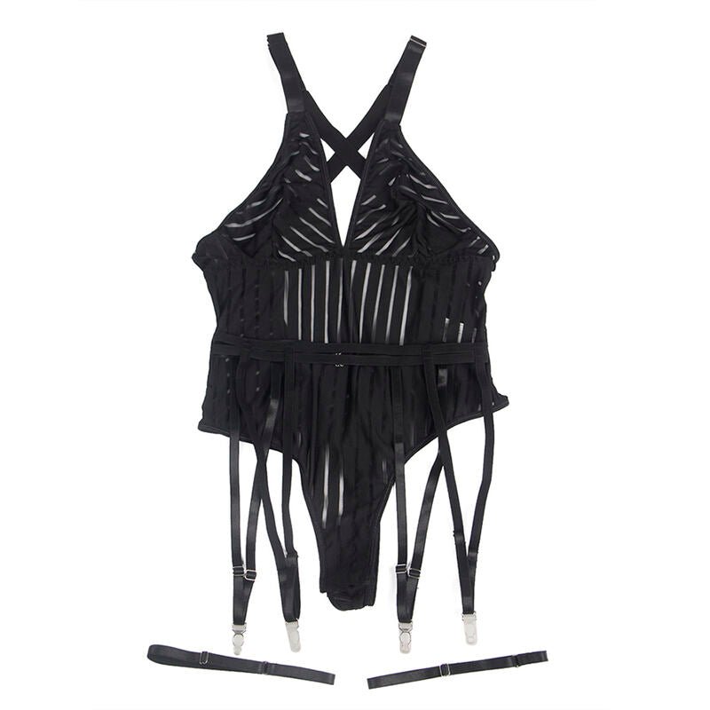 SUBBLIME - 954154 BODY CON CINTURA REGGICALZE NERO L/XL - SUBBLIME BODYSTOCKINGS - Intimo per le occasioni speciali | The Game Lingerie
