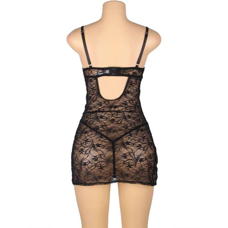 SUBBLIME - 954185 BABYDOLL IN PIZZO CON SPALLINE REGOLABILI NERO S/M - SUBBLIME BABYDOLLS - Intimo per le occasioni speciali | The Game Lingerie