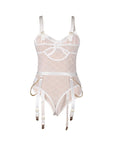 SUBBLIME - 954291 BODY CON CATENE + CINTURA GIACCHE BIANCO L/XL - SUBBLIME BODIES - Intimo per le occasioni speciali | The Game Lingerie