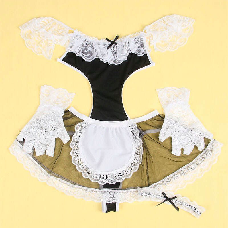 SUBBLIME - 954314 COSTUME DA CAMERIERA SEXY NERO/BIANCO L/XL - SUBBLIME COSTUMES - Intimo per le occasioni speciali | The Game Lingerie