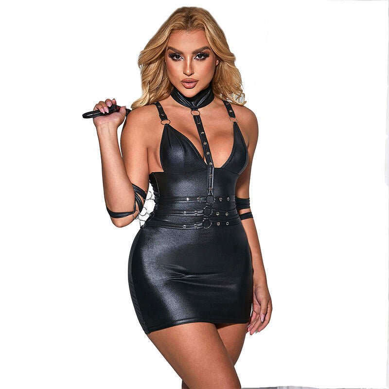 SUBBLIME - 954413 BODY BONDAGE IN PELLE NERO L/XL - SUBBLIME DRESSES - Intimo per le occasioni speciali | The Game Lingerie