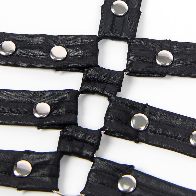 SUBBLIME - 954413 BODY BONDAGE IN PELLE NERO L/XL - SUBBLIME DRESSES - Intimo per le occasioni speciali | The Game Lingerie