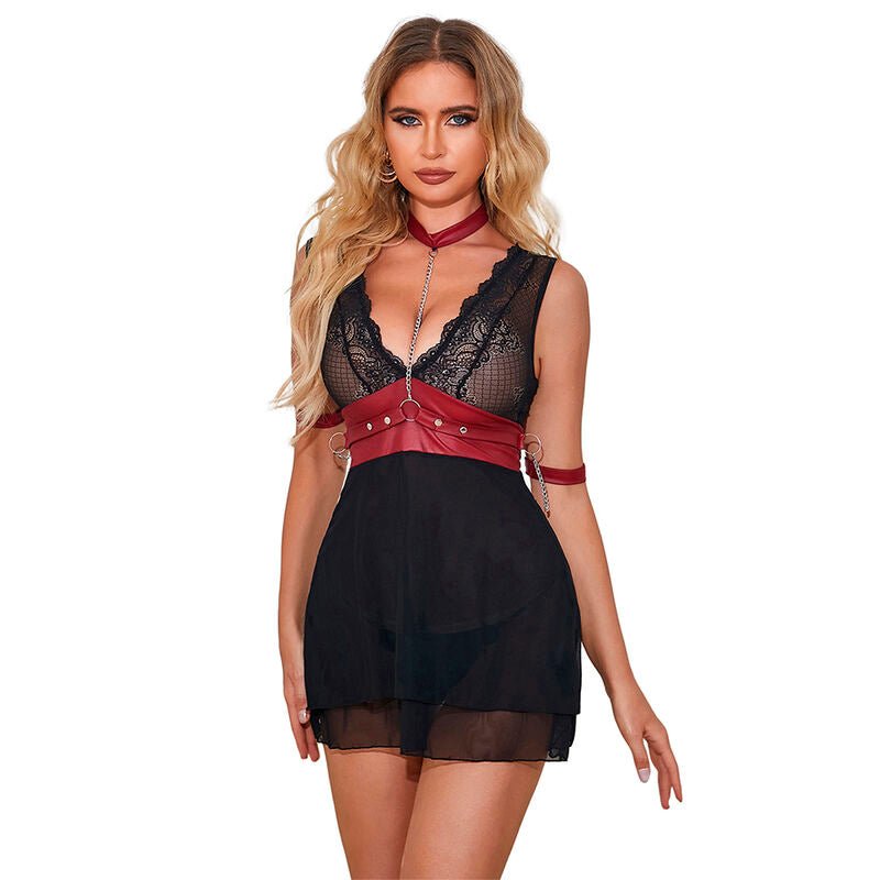 SUBBLIME - 954420 ABITO BONDAGE IN PIZZO NERO S/M - SUBBLIME DRESSES - Intimo per le occasioni speciali | The Game Lingerie