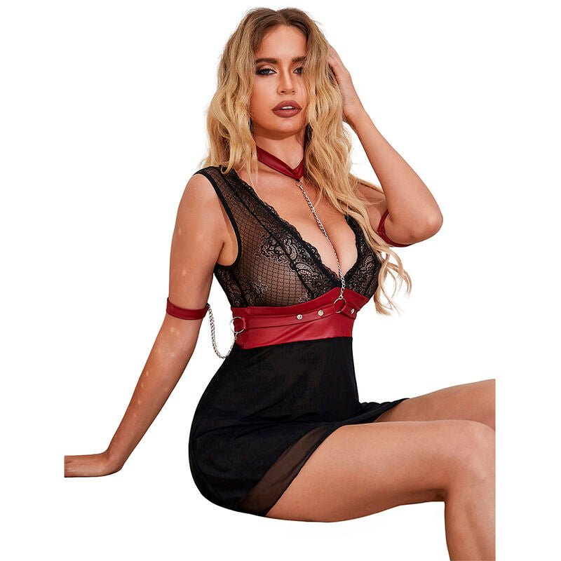 SUBBLIME - 954420 ABITO BONDAGE IN PIZZO NERO S/M - SUBBLIME DRESSES - Intimo per le occasioni speciali | The Game Lingerie