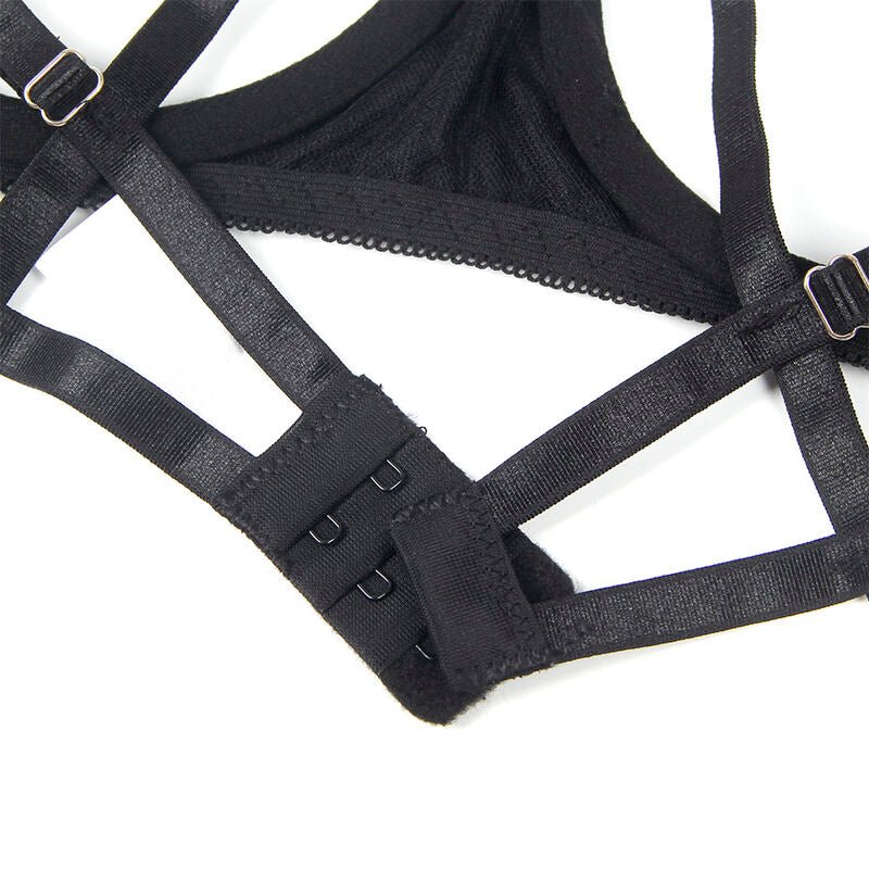 SUBBLIME - 955205 COMPLETO REGGISENO CON FIOCCO NERO REGOLABILE L/XL - SUBBLIME SETS - Intimo per le occasioni speciali | The Game Lingerie