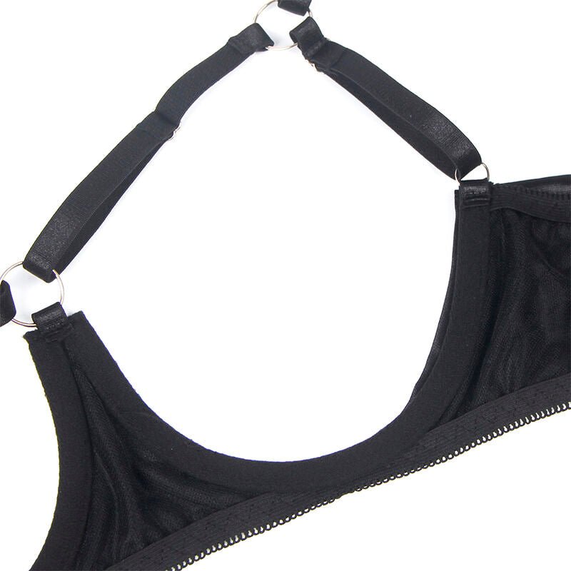SUBBLIME - 955205 COMPLETO REGGISENO CON FIOCCO NERO REGOLABILE L/XL - SUBBLIME SETS - Intimo per le occasioni speciali | The Game Lingerie