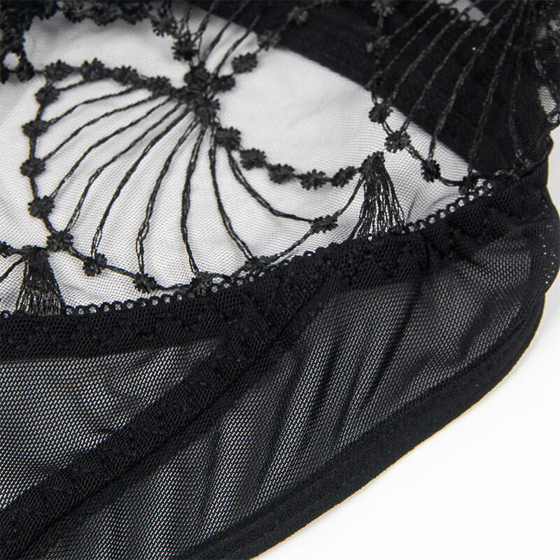 SUBBLIME - 955212 BODY TRASPARENTE CON PIZZO NERO CAVATO S/M - SUBBLIME BODIES - Intimo per le occasioni speciali | The Game Lingerie