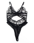 SUBBLIME - 955212 BODY TRASPARENTE CON PIZZO NERO CAVATO S/M - SUBBLIME BODIES - Intimo per le occasioni speciali | The Game Lingerie