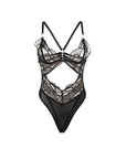 SUBBLIME - 955229 BODY TRASPARENTE CON PIZZO CAVATO NERO L/XL - SUBBLIME BODIES - Intimo per le occasioni speciali | The Game Lingerie