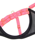 SUBBLIME - 955304 COMPLETO REGGISENO CON COLLANA E DETTAGLI GAMBA ROSA FLUO L/XL - SUBBLIME SETS - Intimo per le occasioni speciali | The Game Lingerie