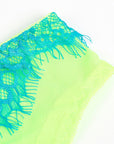 SUBBLIME - 955328 COMPLETO REGGISENO CON PIZZO E LINEE GIARRETRICI VERDE E BLU L/XL - SUBBLIME SETS - Intimo per le occasioni speciali | The Game Lingerie