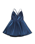 SUBBLIME - 955410 ABITO CON SPALLINE IN PELLE BLU S/M - SUBBLIME DRESSES - Intimo per le occasioni speciali | The Game Lingerie