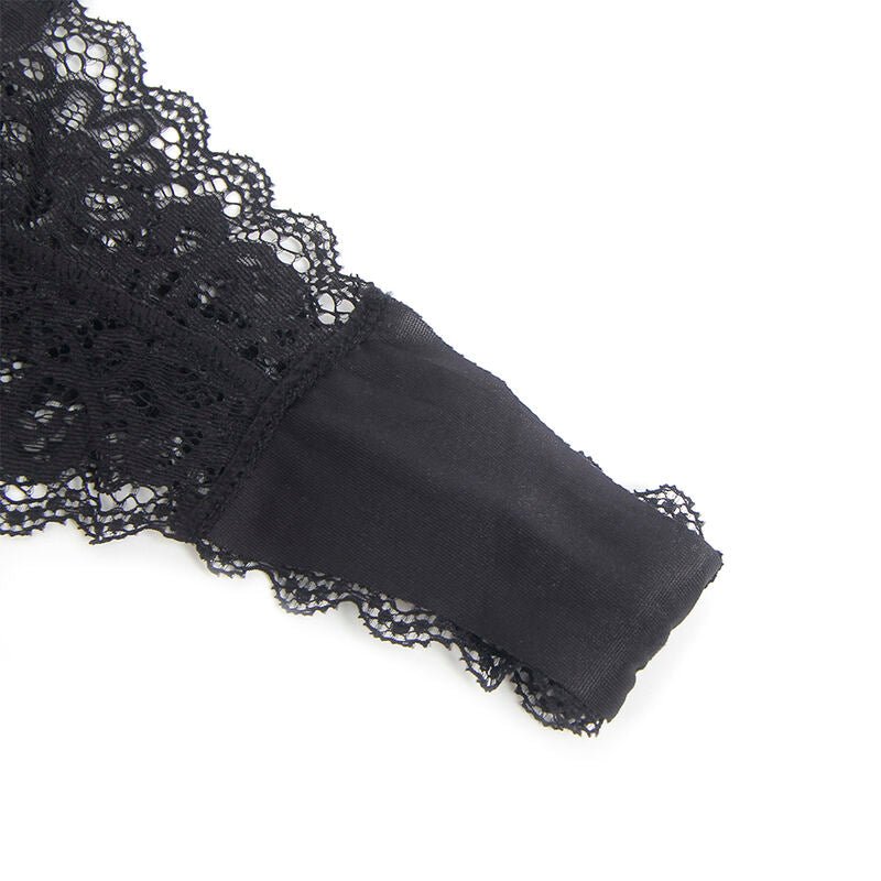SUBBLIME - 955465 CORPO IN PELLE NERA CON CERNIERA L/XL - SUBBLIME BODIES - Intimo per le occasioni speciali | The Game Lingerie