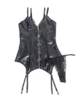 SUBBLIME - 955465 CORPO IN PELLE NERA CON CERNIERA L/XL - SUBBLIME BODIES - Intimo per le occasioni speciali | The Game Lingerie