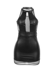 SUBBLIME - 955472 ABITO CON SCOLLO ALTO E TRASPARENZE NERO S/M - SUBBLIME DRESSES - Intimo per le occasioni speciali | The Game Lingerie