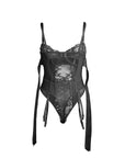 SUBBLIME - 955496 BODY IN PIZZO CON FIOCCHI E GIARRETTIERE NERO S/M - SUBBLIME BODIES - Intimo per le occasioni speciali | The Game Lingerie