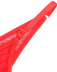 SUBBLIME - 955526 COMPLETO REGGISENO CON CATENE E CUORE IN RETE ROSSO L/XL - SUBBLIME SETS - Intimo per le occasioni speciali | The Game Lingerie