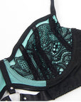 SUBBLIME - 955564 REGGISENO IN VERNICE VERDE CON CERNIERA IN RETE L/XL - SUBBLIME SETS - Intimo per le occasioni speciali | The Game Lingerie