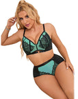 SUBBLIME - 955564 REGGISENO IN VERNICE VERDE CON CERNIERA IN RETE L/XL - SUBBLIME SETS - Intimo per le occasioni speciali | The Game Lingerie